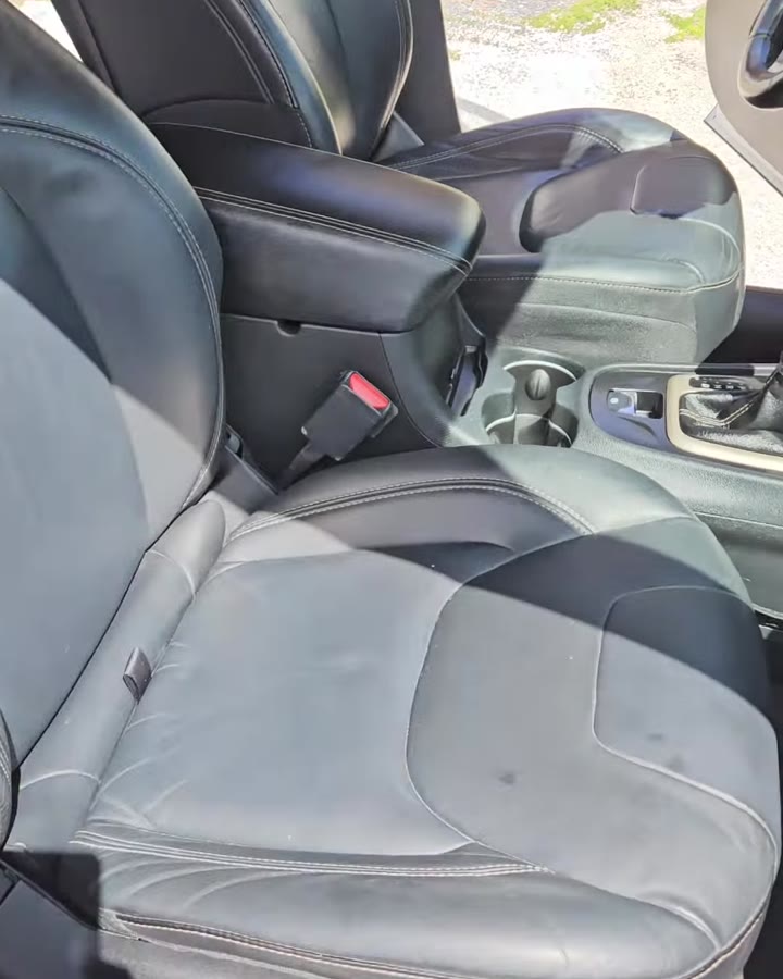 The same Jeep driver seat, clean black leather