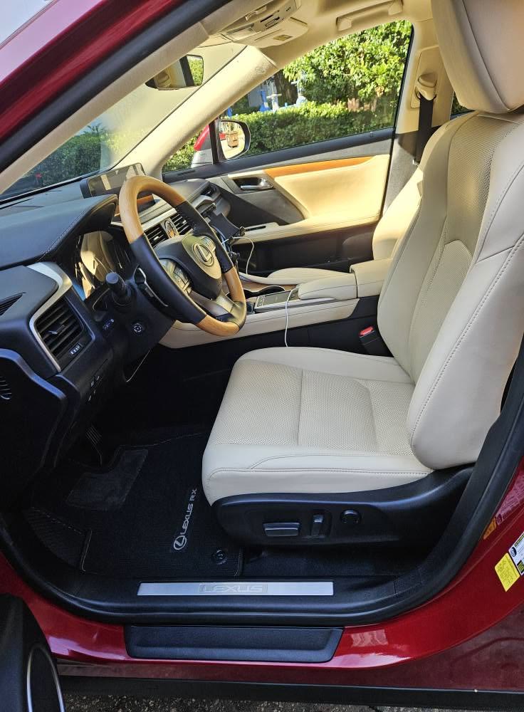 Lexus RX driver seat in clean cream leather